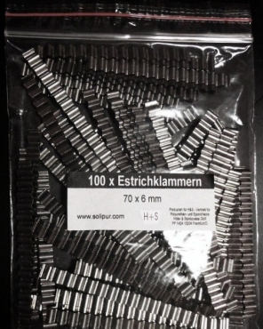 Estrichklammern, Wellenverbinder............Bitte klicken! Wählen Sie nachfolgend Ihre gewünschte Menge aus